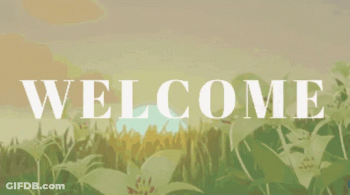A Welcome Sign Is Displayed In A Video Game GIF