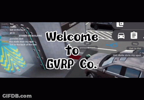 A Welcome To Gvrp Co. Message Is Displayed On A Computer Screen GIF
