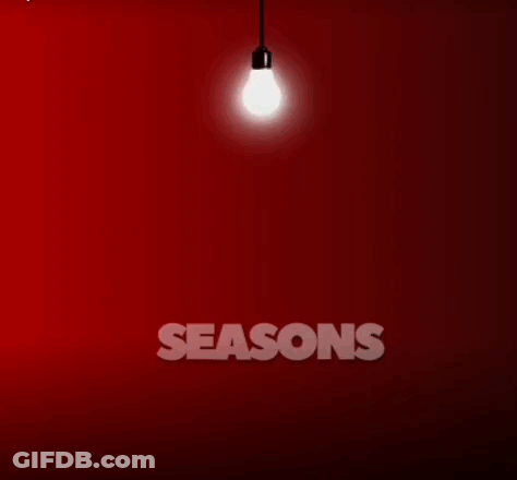 A Welcome Your Seasons Room Sign With A Light Bulb GIF
