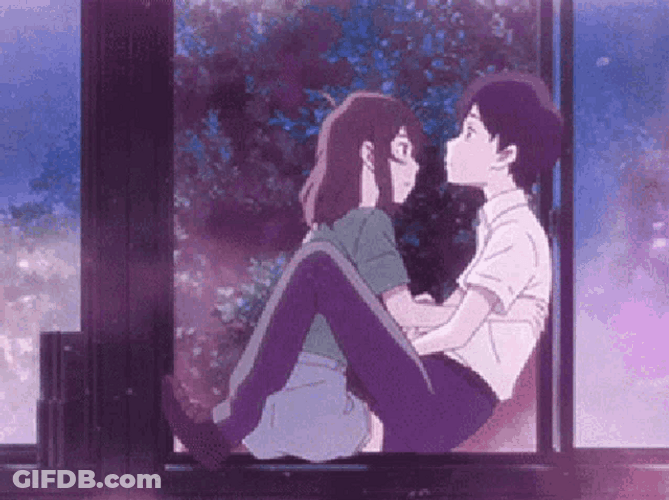 A Whisker Away Cuddling GIF