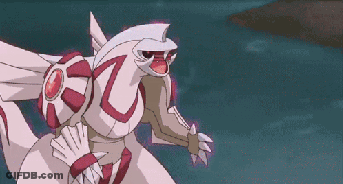 A White And Red Pokemon With A Red Circle On Its Chest GIF