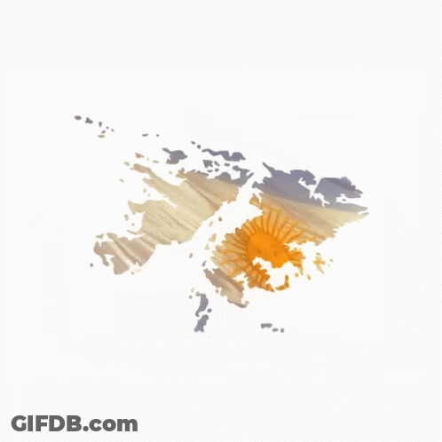 A White Background With A Painting Of A Map Of The World GIF
