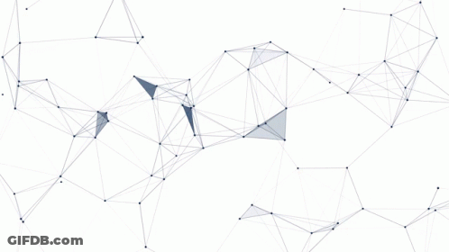 A White Background With Blue Lines And Dots GIF