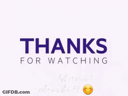 A White Background With The Words Thanks For Watching Like And Subscribe GIF