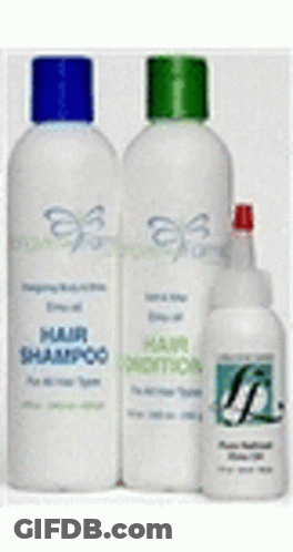 A White Bottle Of Emu Oil Is In A Package . GIF