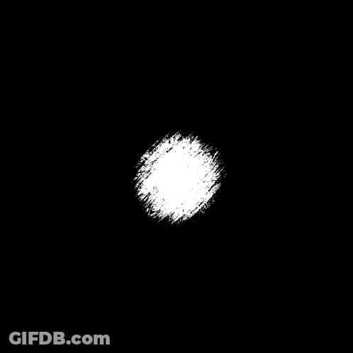 A White Brush Stroke On A Black Background That Could Be Used As A Frame GIF
