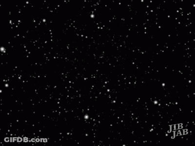A White Door With A Black Background And Jib Jab Written On The Bottom Right GIF