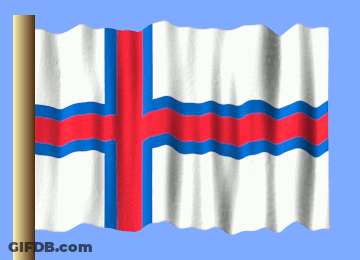 A White Flag With Red And Blue Stripes GIF