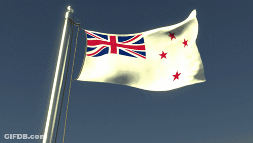 A White Flag With Red White And Blue Stars GIF