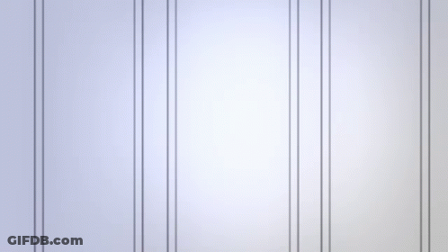 A White Wall With Black Stripes And A Yellow Button On It GIF