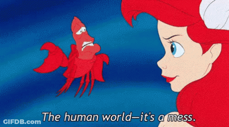 A Whole New World Ariel And Sebastian GIF