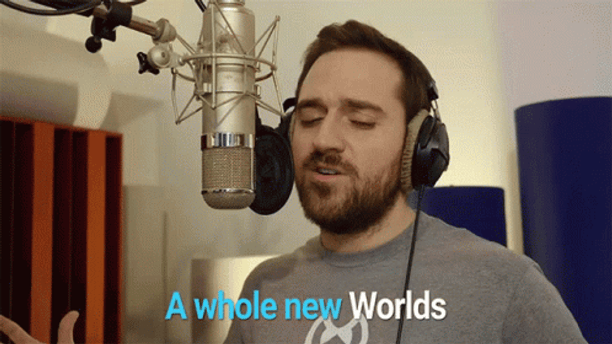 A Whole New World Youtuber Cover Song GIF