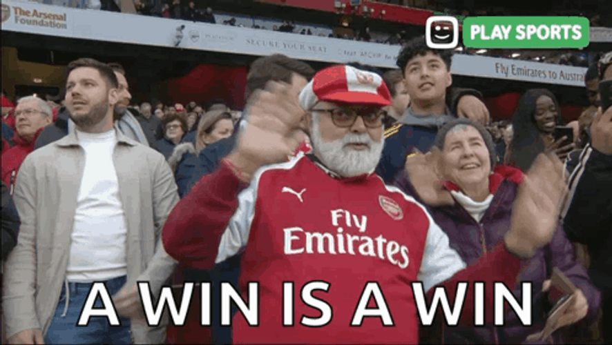 A Win Is A Win Arsenal Football GIF