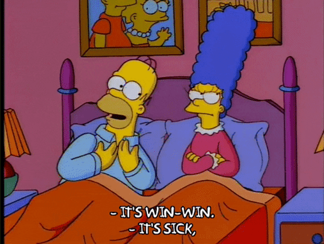 A Win Is A Win The Simpsons GIF