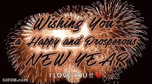 A Wishing You A Happy And Prosperous New Year Card GIF