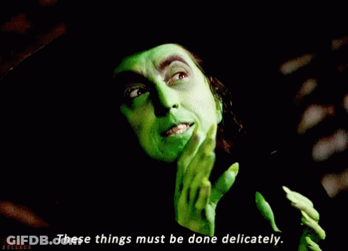 A Witch Says These Things Must Be Done Delicately GIF