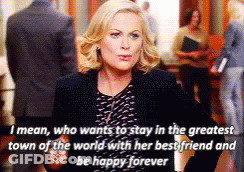 A Woman From Parks And Recreation Is Talking About Her Best Friend GIF