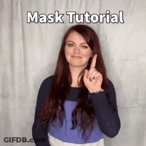 A Woman Giving The Middle Finger With The Words Mask Tutorial Written Above Her GIF