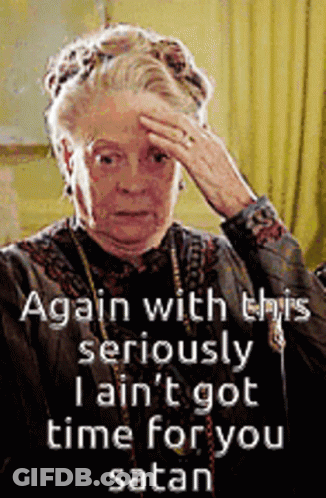 Woman Holding Forehead With Seriously Again GIF