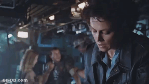 A Woman In A Black Jacket Is Talking About Taking Off And Nuking The Entire Site From Orbit . GIF