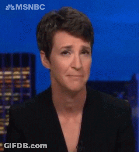 A Woman In A Black Suit Is On Msnbc And Making A Sad Face GIF