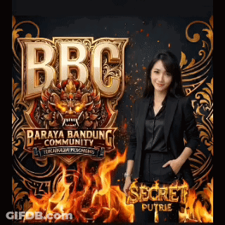 A Woman In A Black Suit Is Standing In Front Of A Bbc Logo GIF