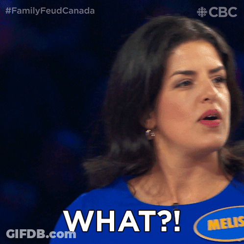 A Woman In A Blue Shirt Says What On The Screen GIF
