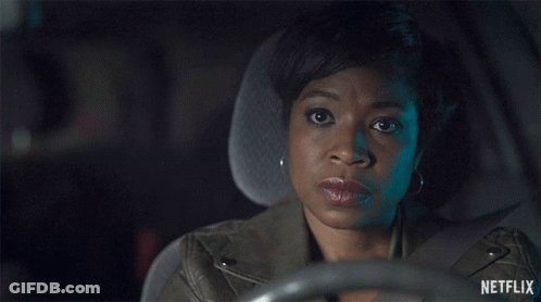 A Woman In A Car With The Words " The Decision 'S Been Made " GIF