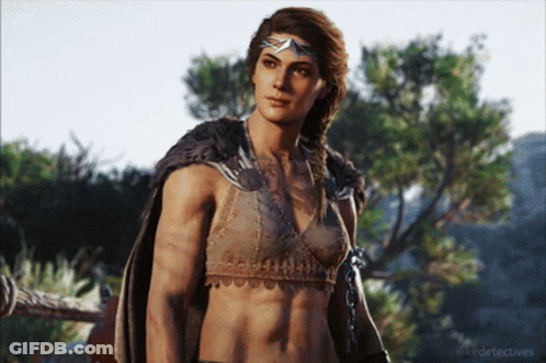 Woman In Crop Top And Cape In Field GIF
