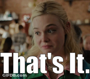 A Woman In A Green Jacket With The Words That 'S It On Her Face GIF