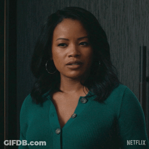 A Woman In A Green Shirt Says What 'S Wrong Netflix GIF