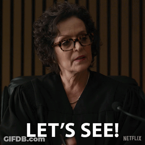 A Woman In A Judge 'S Gown Says Let 'S See GIF
