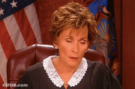 Judge Sitting With Eyes Closed GIF
