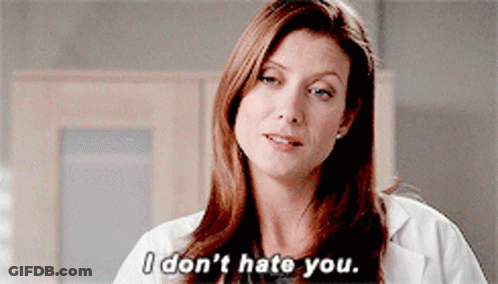 Woman In Lab Coat Saying I Don T Hate You GIF