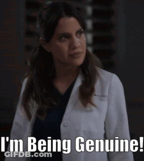 Woman In Lab Coat Saying I'm Being Genuine GIF