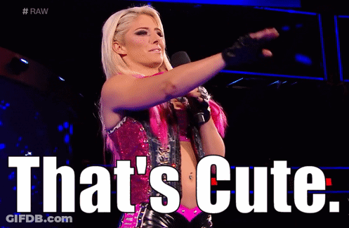 A Woman In A Pink And Black Outfit Is Standing In Front Of A Microphone And Says That 'S Cute . GIF