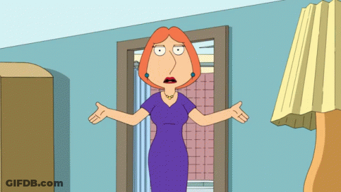 A Woman In A Purple Dress Stands In Front Of A Door With Her Arms Outstretched GIF