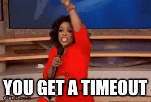 A Woman In A Red Dress Is Holding A Microphone And Screaming . GIF