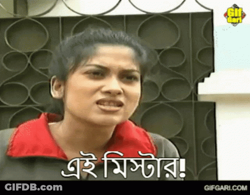 A Woman In A Red Jacket Is Making A Funny Face And Says " Gifgari.com " At The Bottom GIF