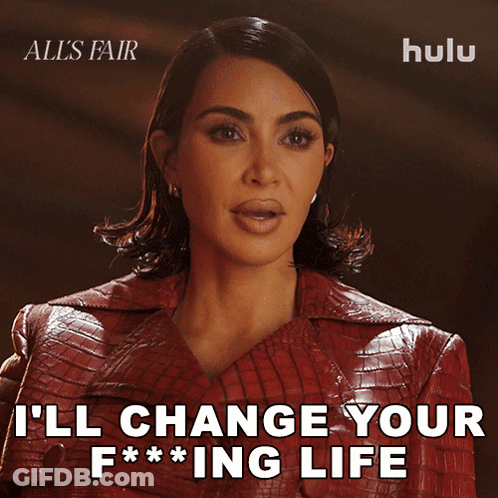 A Woman In A Red Jacket Says I 'Ll Change Your Fucking Life GIF