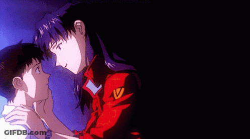 A Woman In A Red Jacket With The Letter V On Her Chest GIF