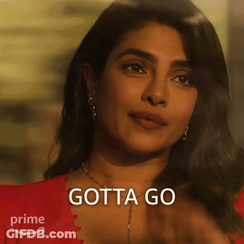 A Woman In A Red Top Says Gotta Go On The Bottom GIF