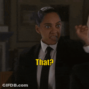 A Woman In A Suit And Tie Is Saying That GIF