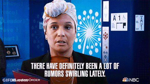 A Woman In A Turban Says There Have Definitely Been A Lot Of Rumors Swirling Lately Nbc GIF