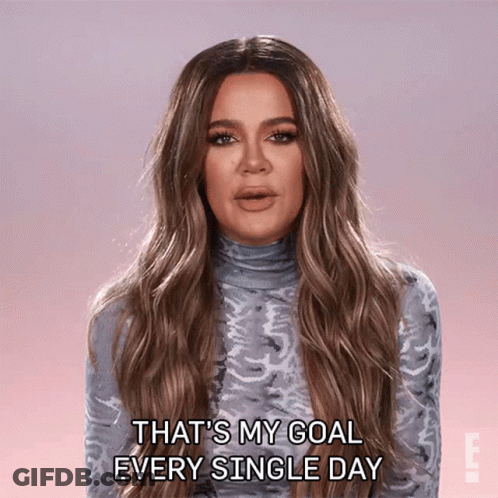 A Woman In A Turtleneck Says That 'S My Goal Every Single Day GIF