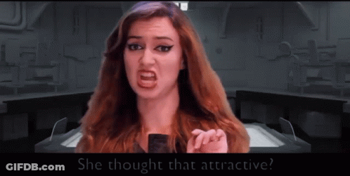 Woman In Video Game Saying She Thought That Attractive GIF