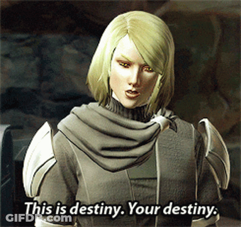 A Woman In A Video Game Says This Is Destiny Your Destiny GIF