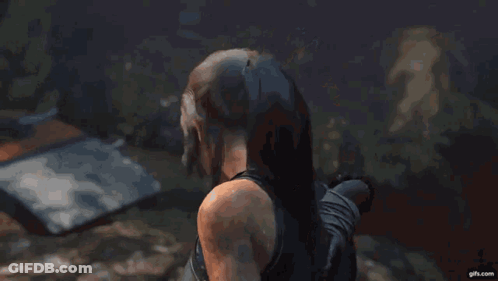 A Woman In A Video Game With A Gif.com Watermark GIF