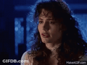 A Woman In A Wedding Dress Is Crying With Makeagif.com Written On The Bottom GIF