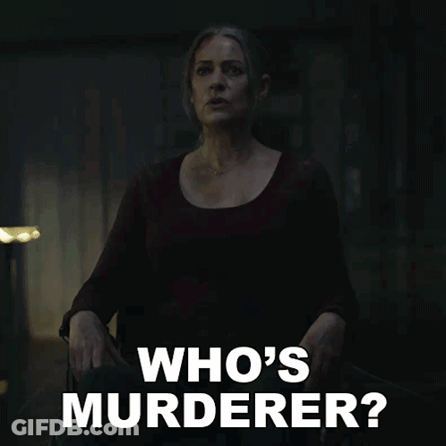 A Woman In A Wheelchair Asking Who 'S Murderer GIF
